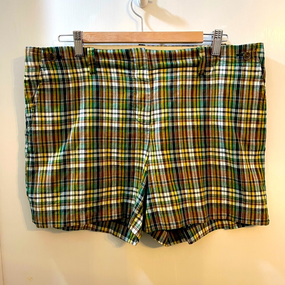 J.Crew Factory Madras City Fit Shorts - Size 12